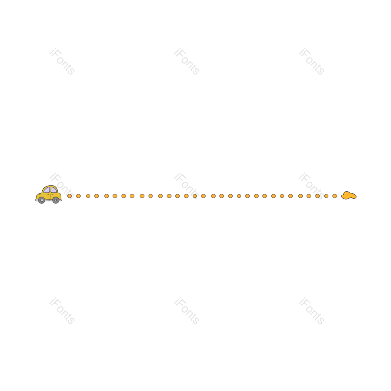 线条图片,卡通元素,简约PNG,汽车免抠素材